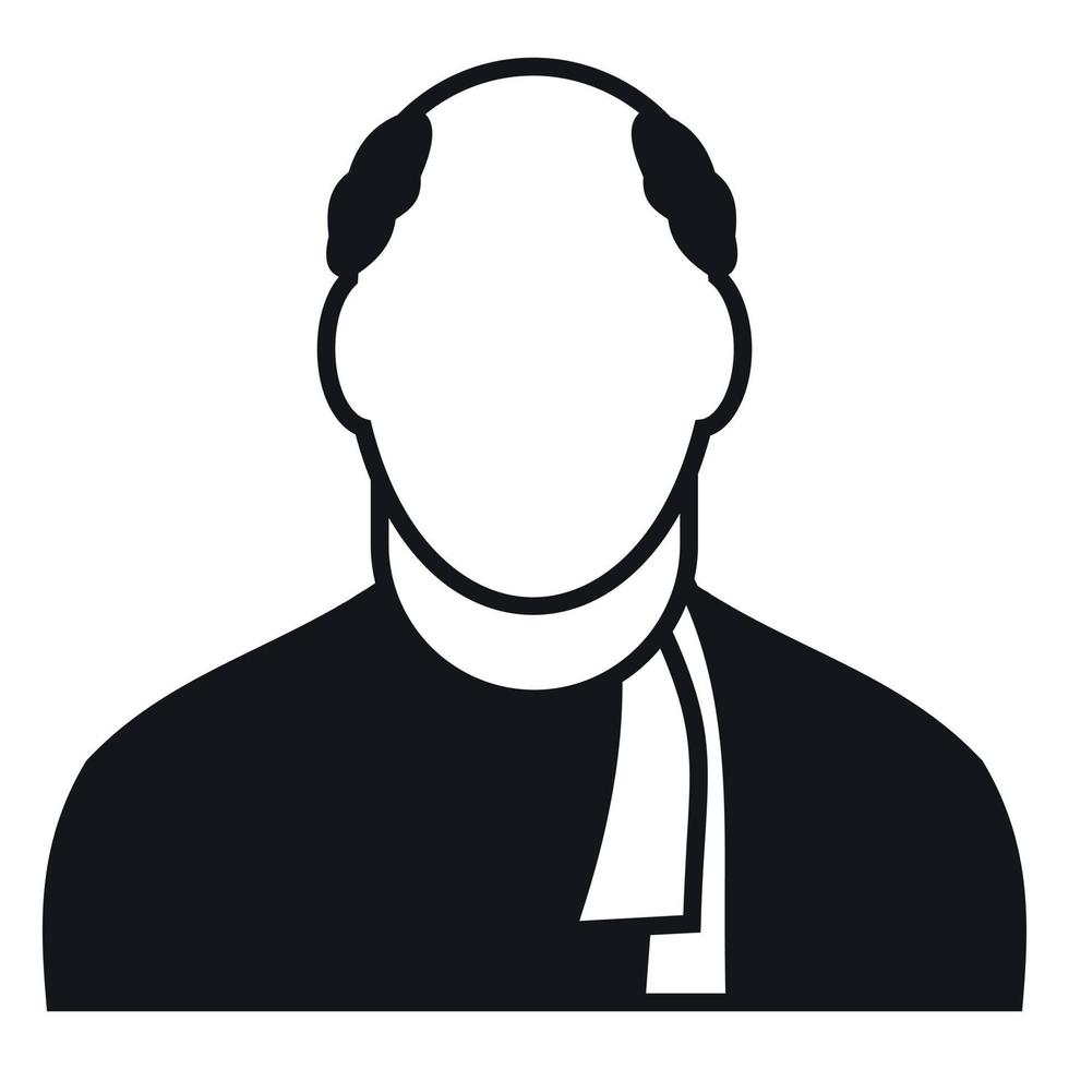 Old man avatar simple icon vector