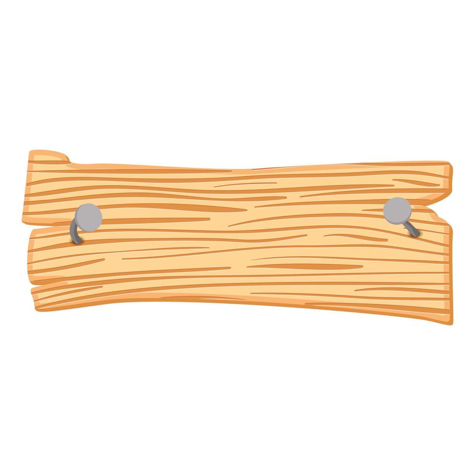 Wooden cartoon sign vector