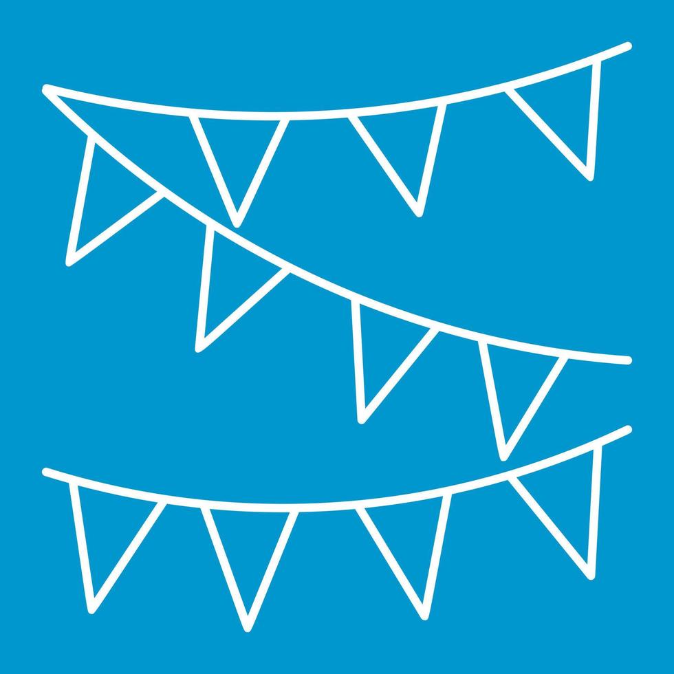 Festive ribbon thin line icon vector