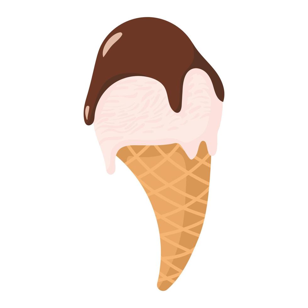 signo de dibujos animados de helado vector