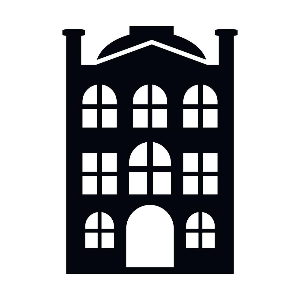 New house simple icon vector