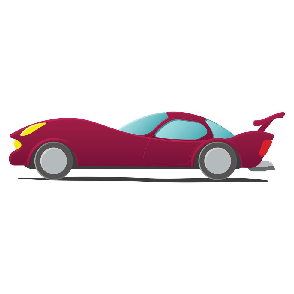 Cartoon sportscar illustration vector