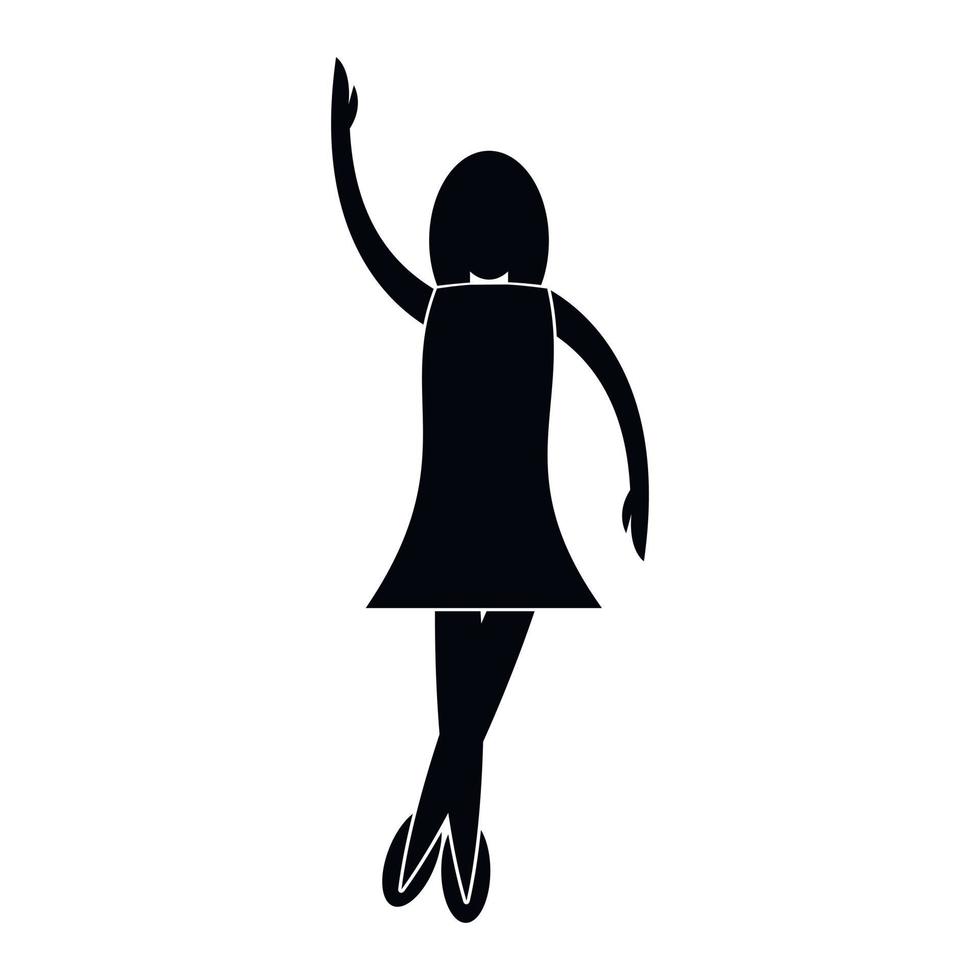 Nice dance simple icon vector