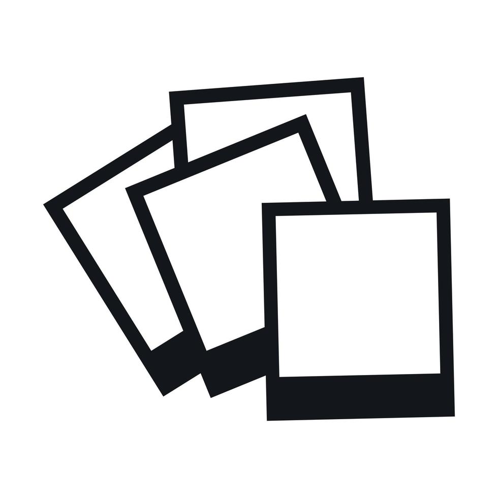 Photo frames icon vector