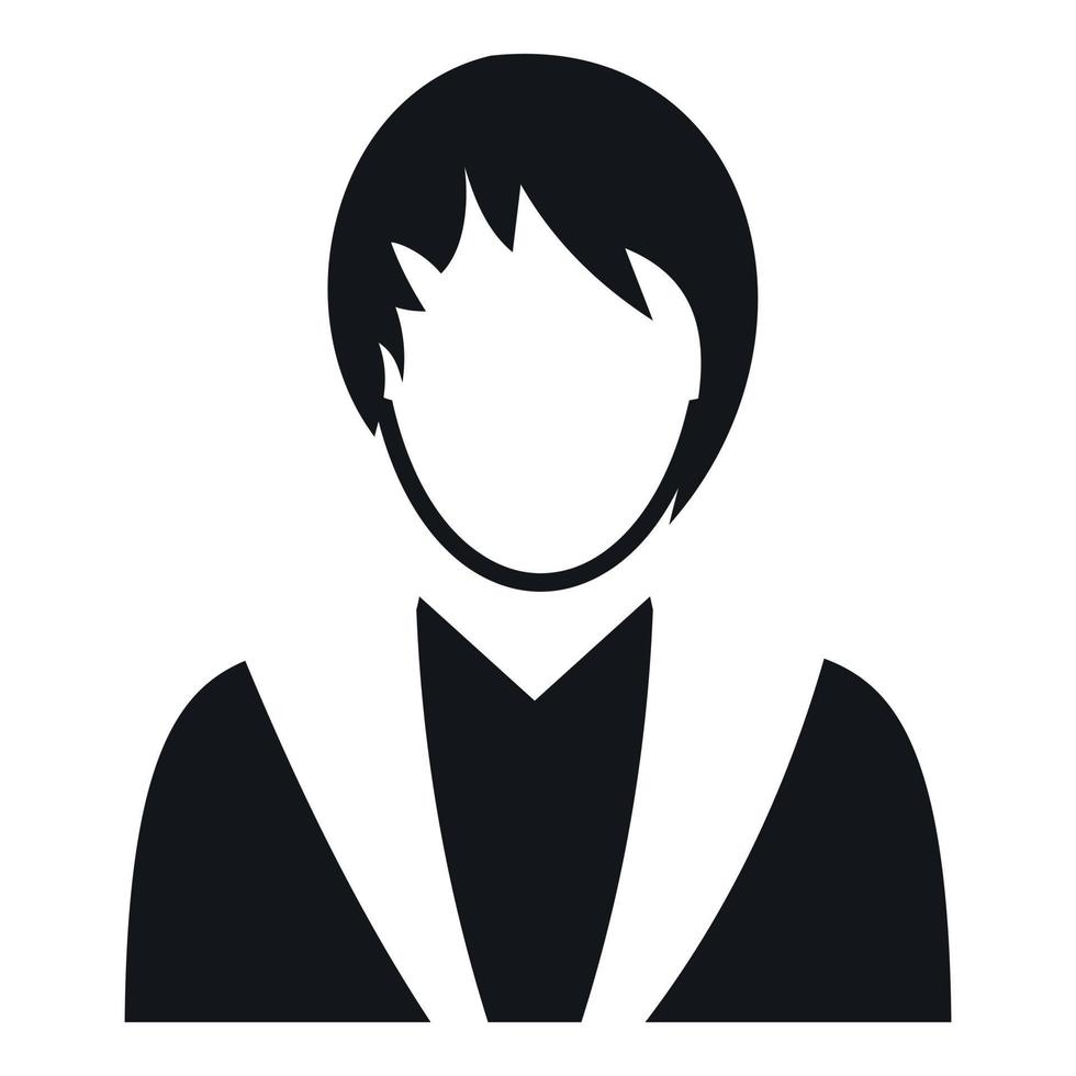 Girl avatar simple symbol vector