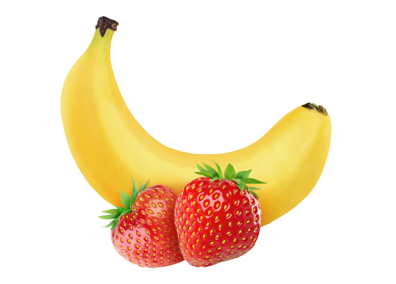 banaan en aardbeien png