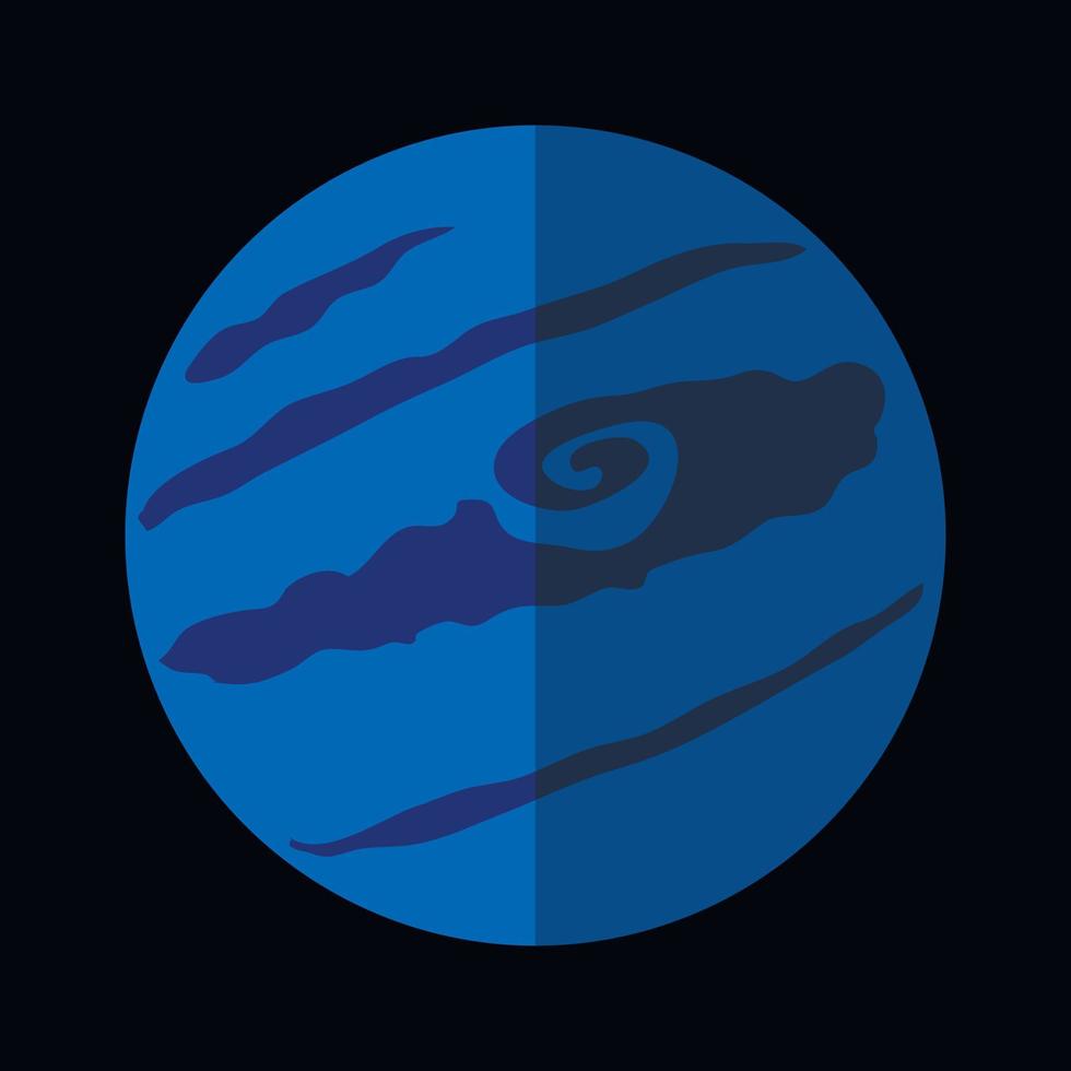 Pluton flat icon vector