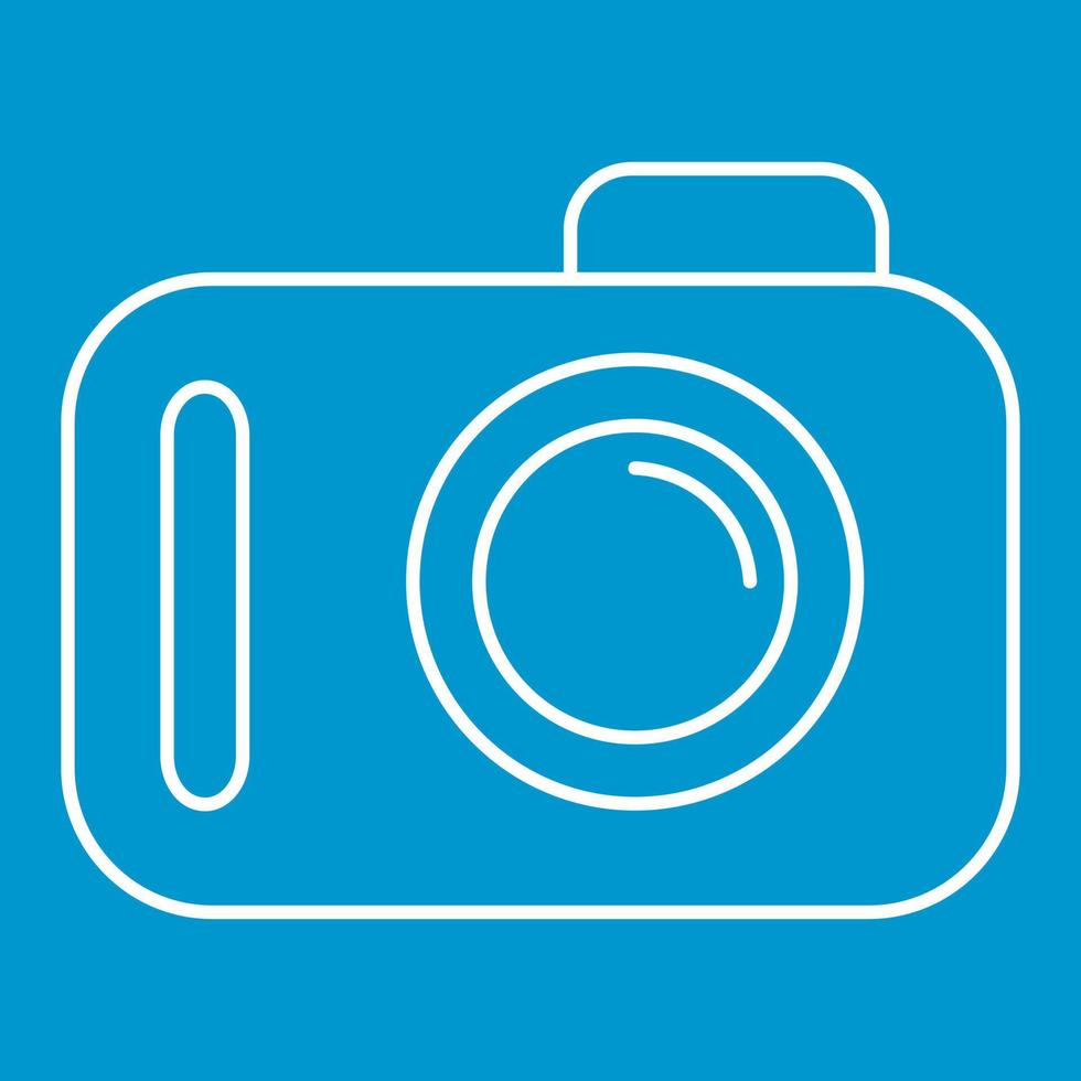 Camera thin line icon vector