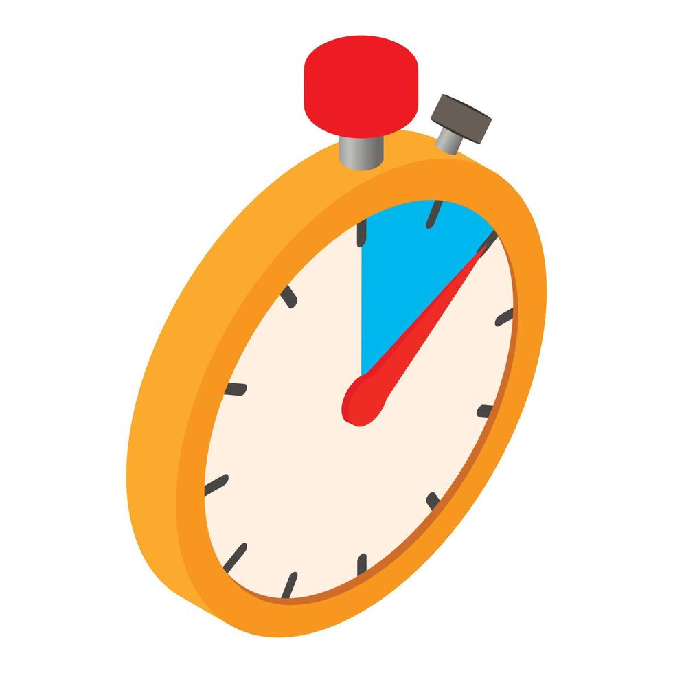 Timer isometric 3d icon vector
