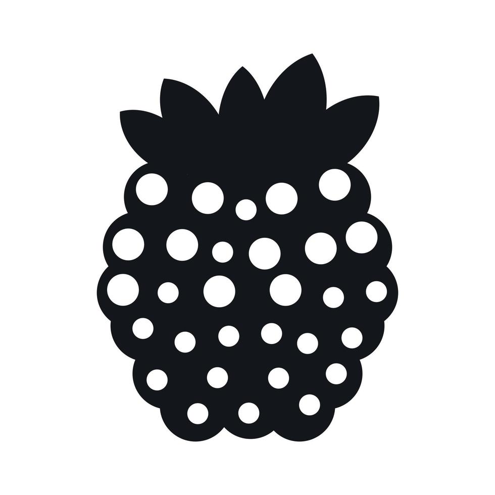 Raspberries simple icon vector
