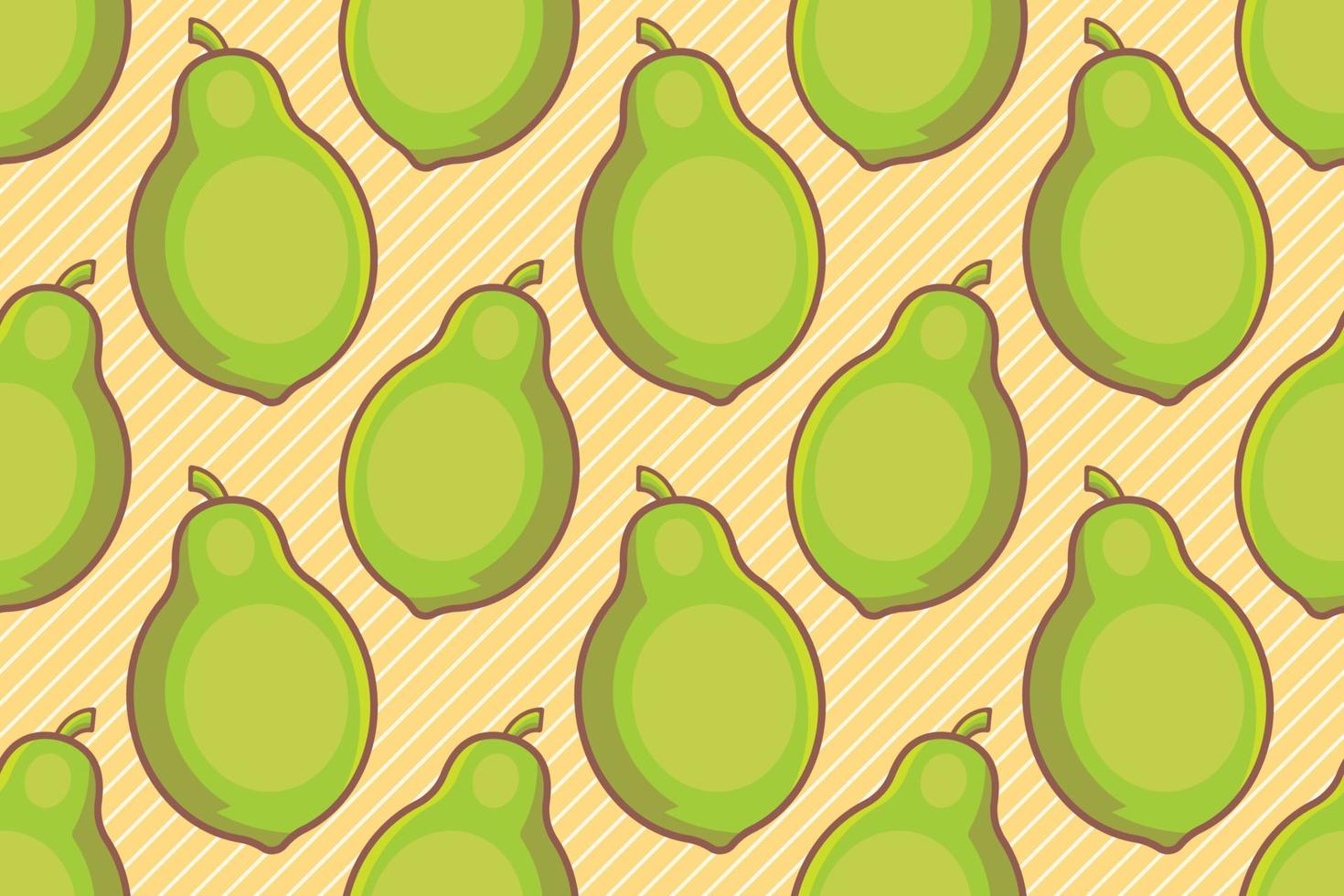 green papaya fruit seamless pattern vector illustration