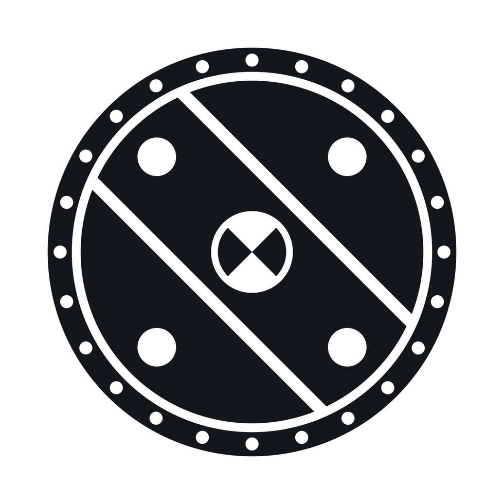 Warrior shield icon simple vector. Fantasy game vector