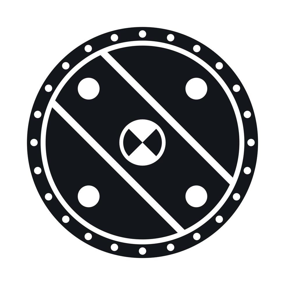 Warrior shield icon simple vector. Fantasy game vector