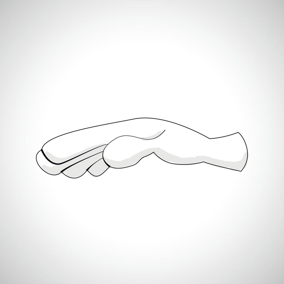 Comics Hand icon vector