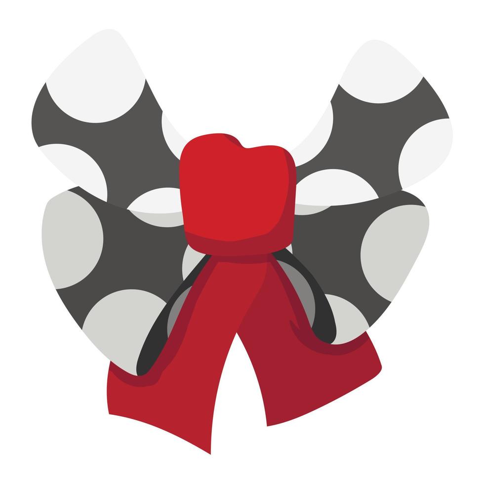 Cartoon black bow vector