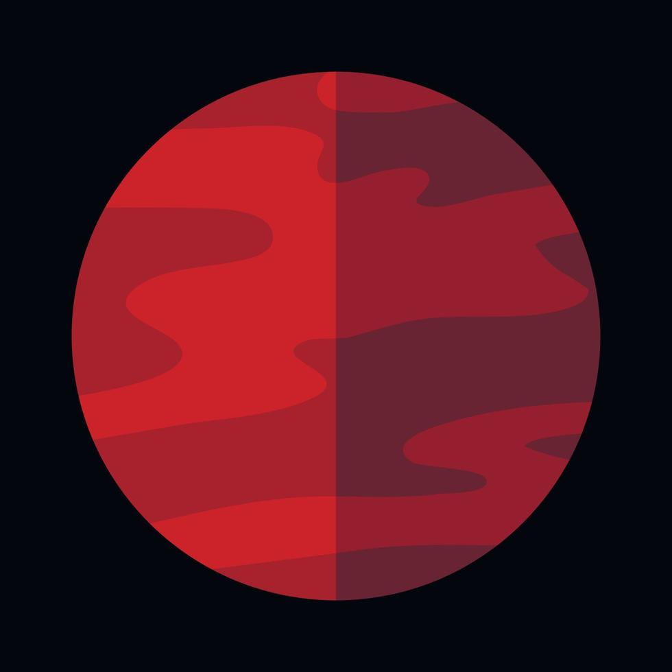 Mars planet sign vector