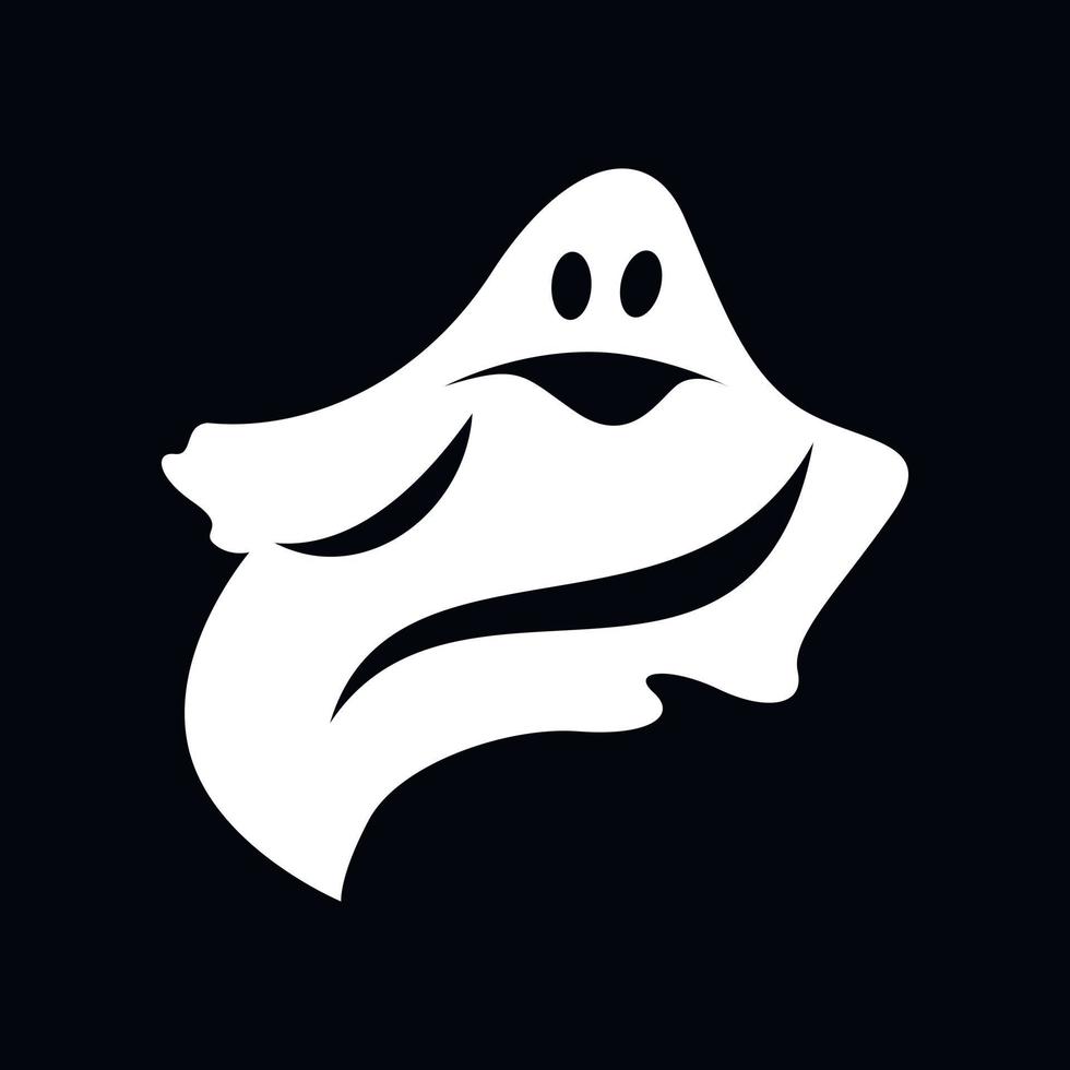 Ghost simple icon vector