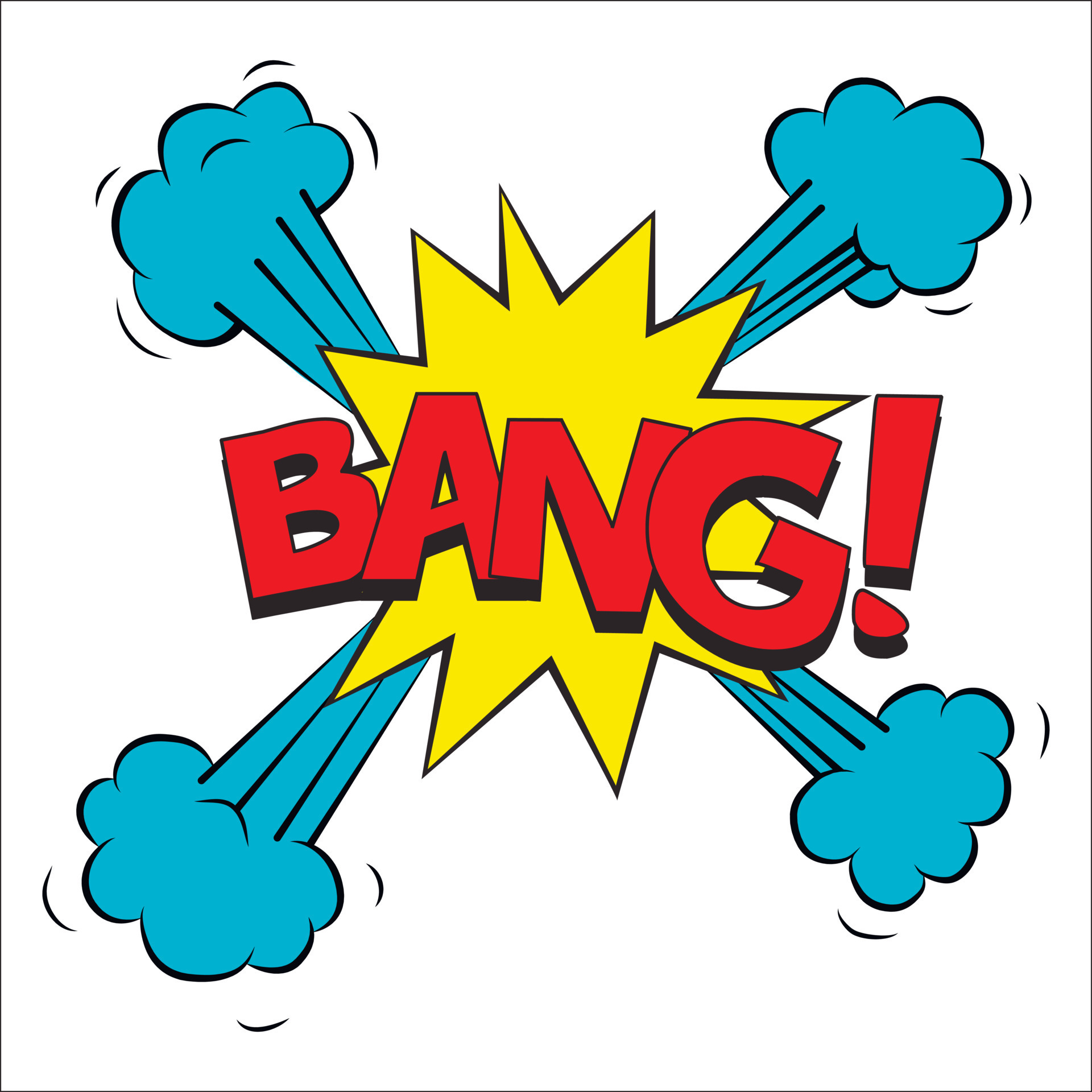 Bang sound effect illustration 14021454 Vector Art at Vecteezy