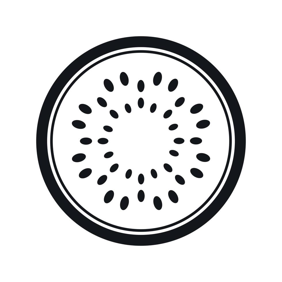 Sliced watermelon simple icon vector