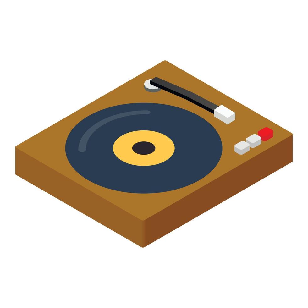 DJ console isometric 3d icon vector