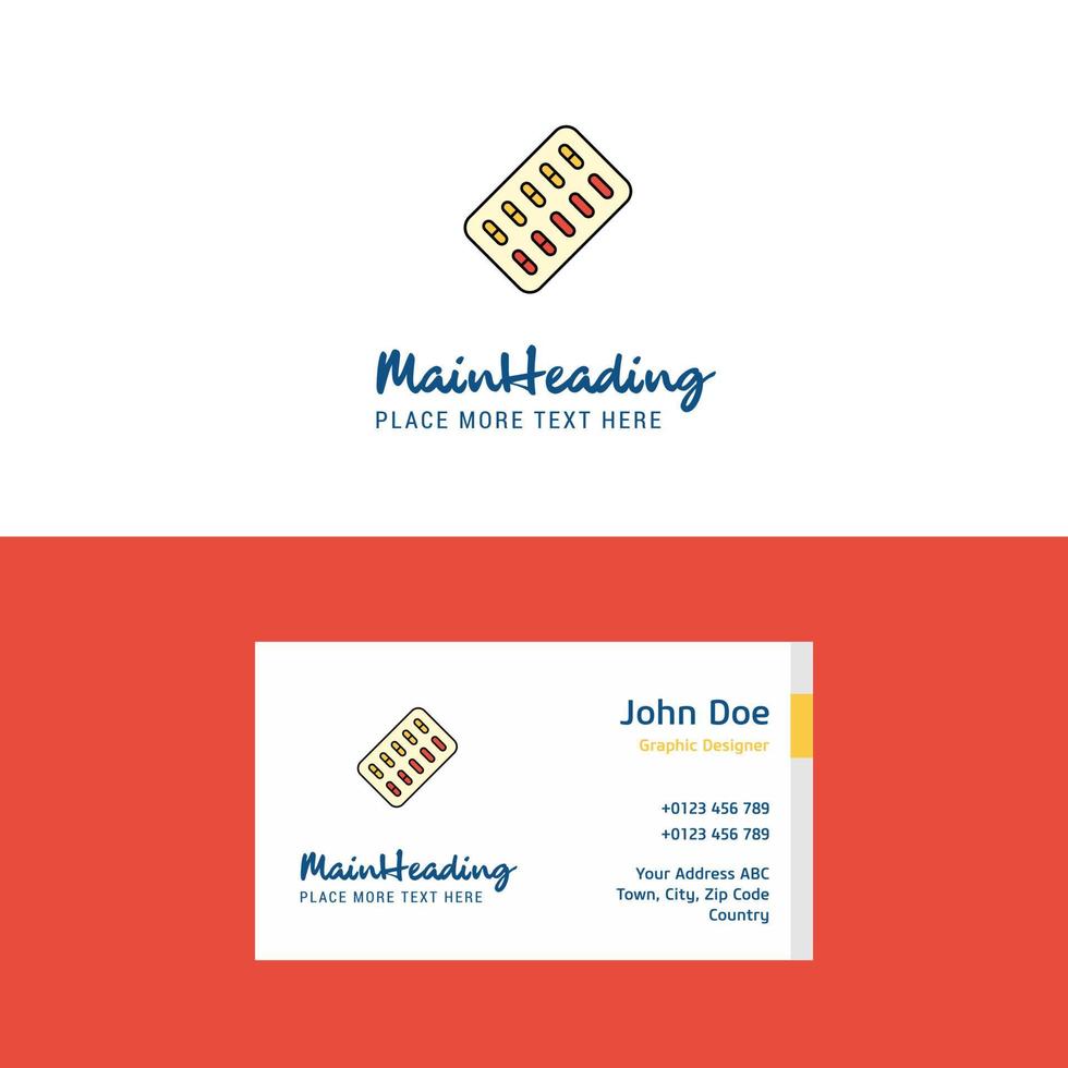 Flat Tablets Logo and Visiting Card Template Busienss Concept Logo Design vector