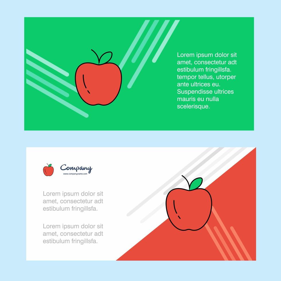 Apple abstract corporate business banner template horizontal advertising business banner vector