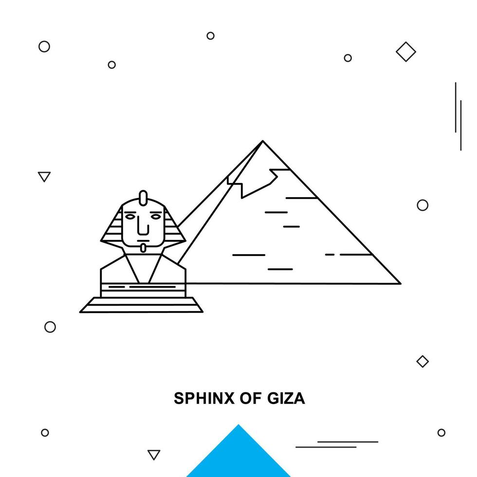 esfinge de giza vector