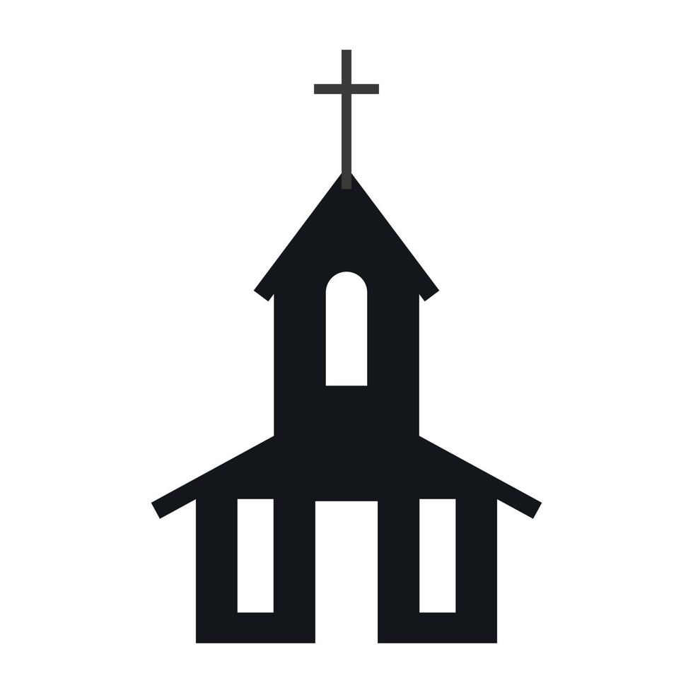 icono simple de la iglesia vector
