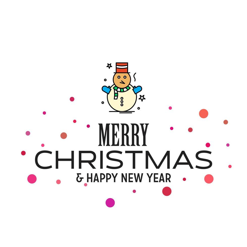 Merry Christmas and Happy New Year 2019 Dotted Background vector