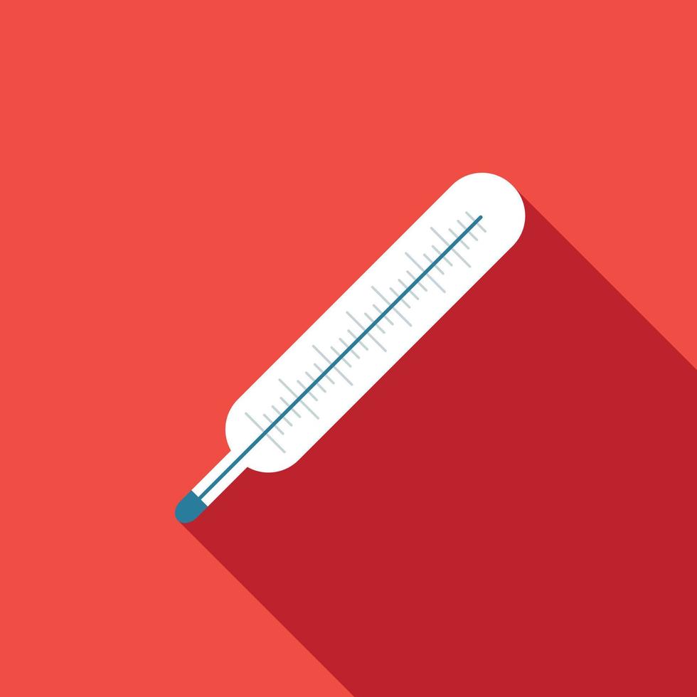 Thermometer flat icon vector