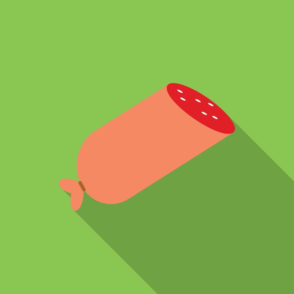 Sausage flat icon vector