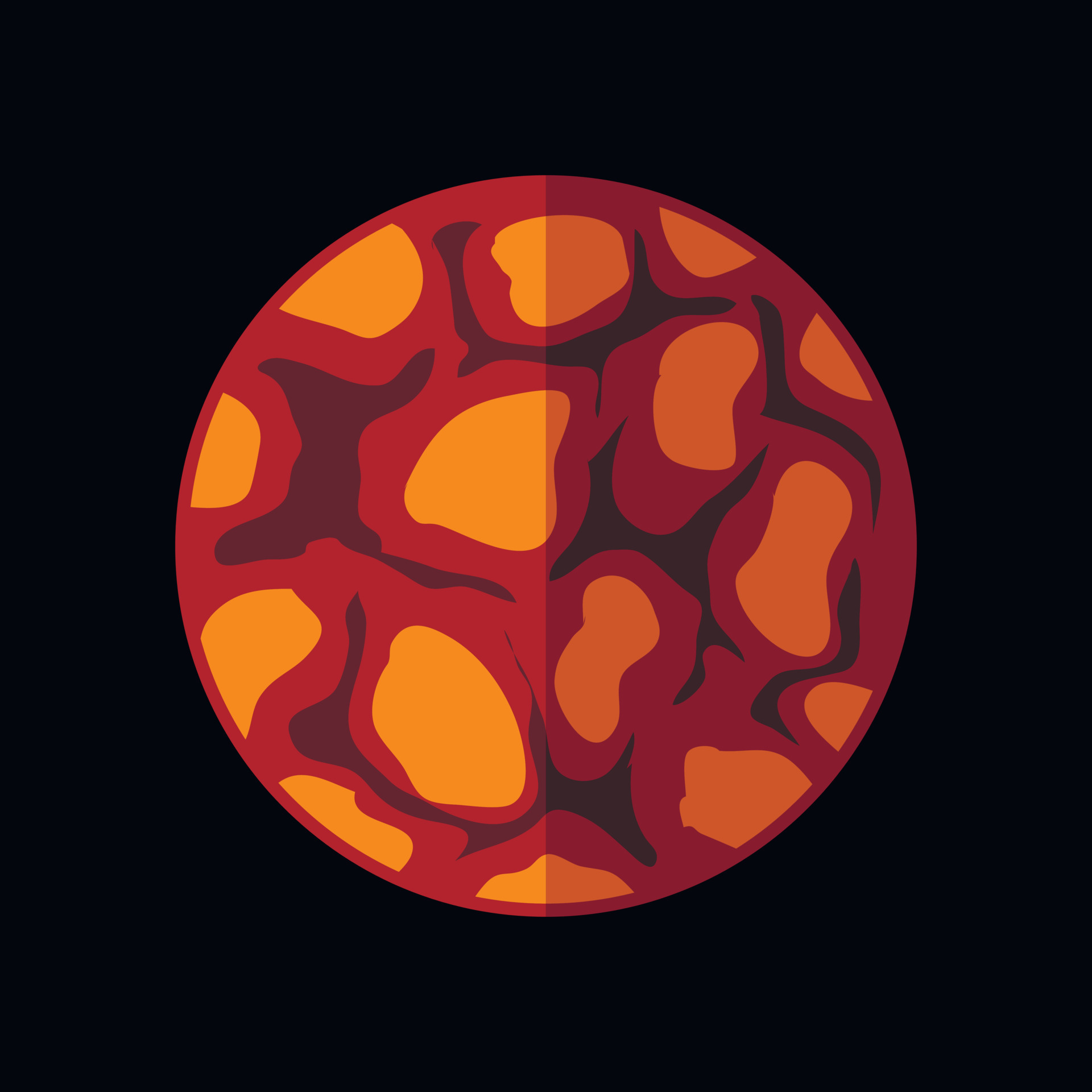 Planet flat sign 14021785 Vector Art at Vecteezy