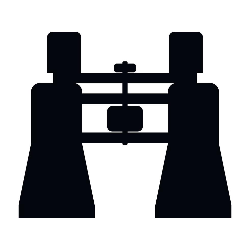 Binocular simple icon vector