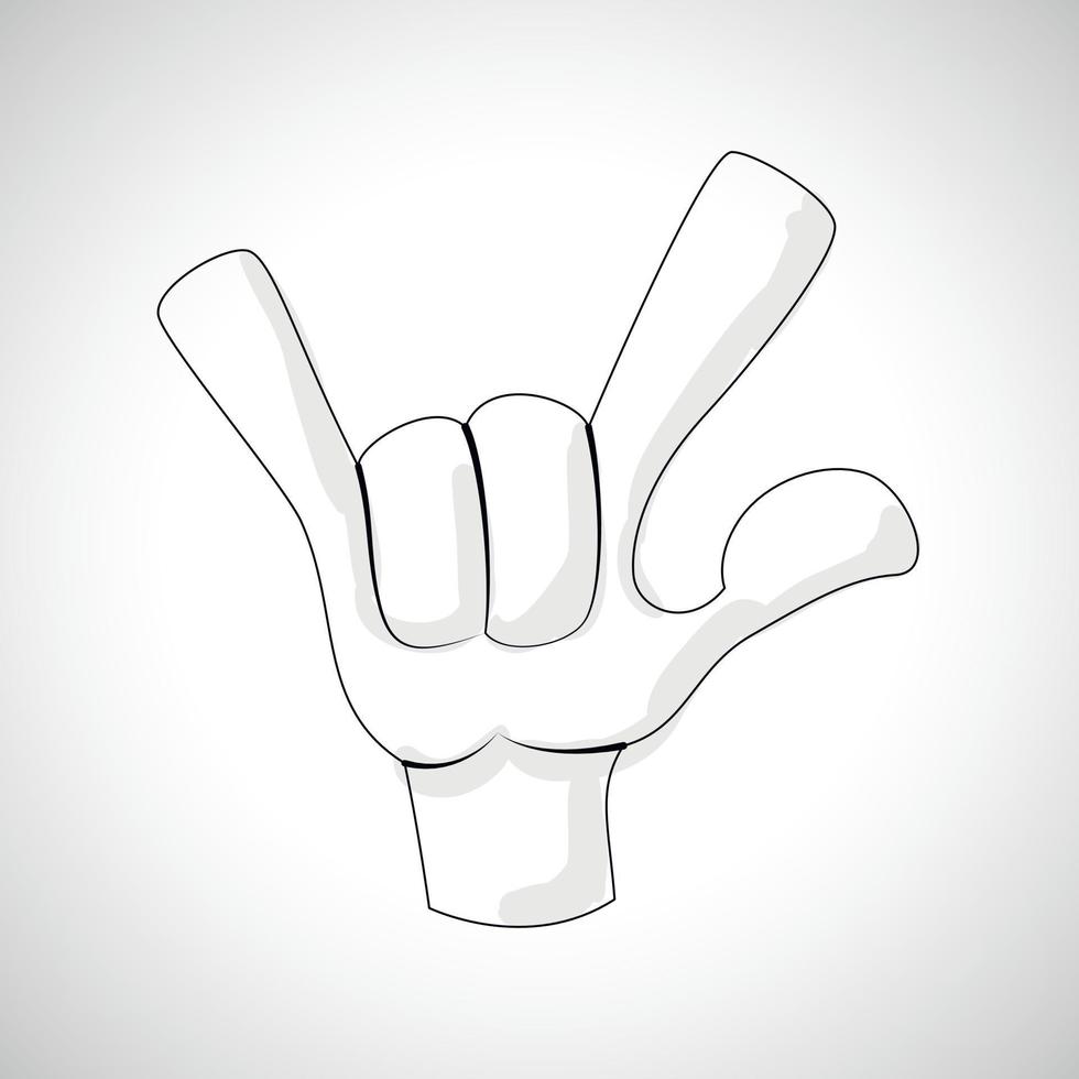 Comics Hand icon vector