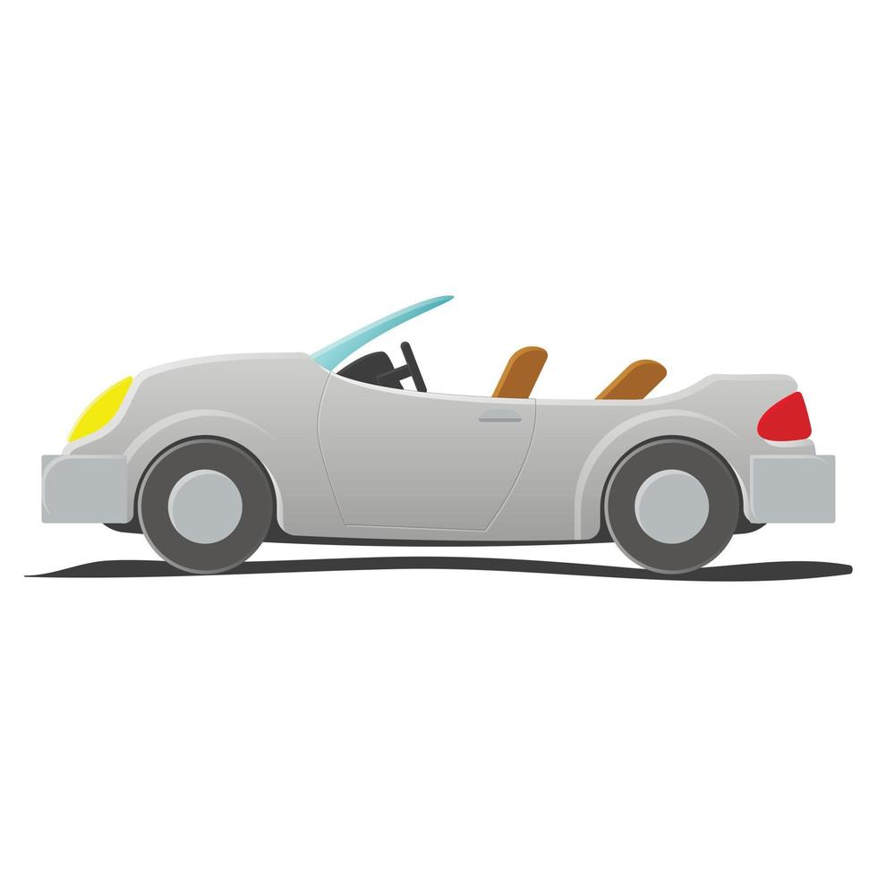 Convertible - cartoon illustration vector