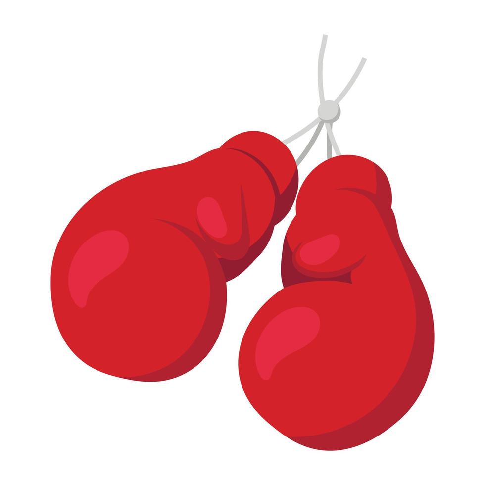 guantes de boxeo en la ilustración de uñas vector