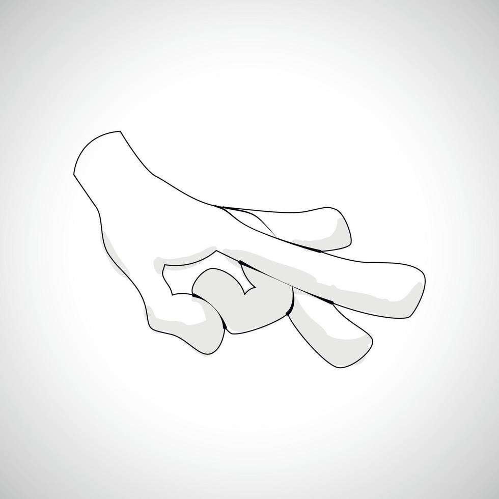 Comics Hand icon vector