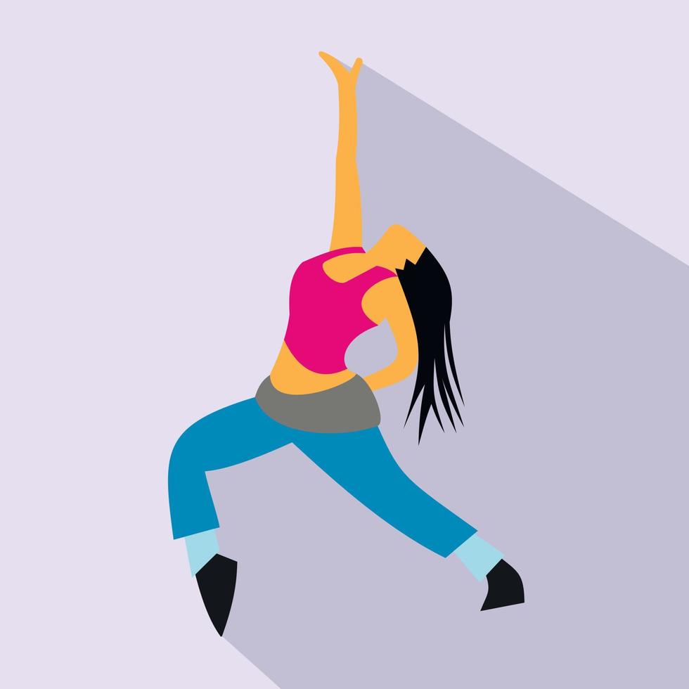 Dance flat icon vector