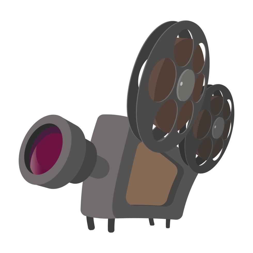 Cinema camera cartoon icon vector