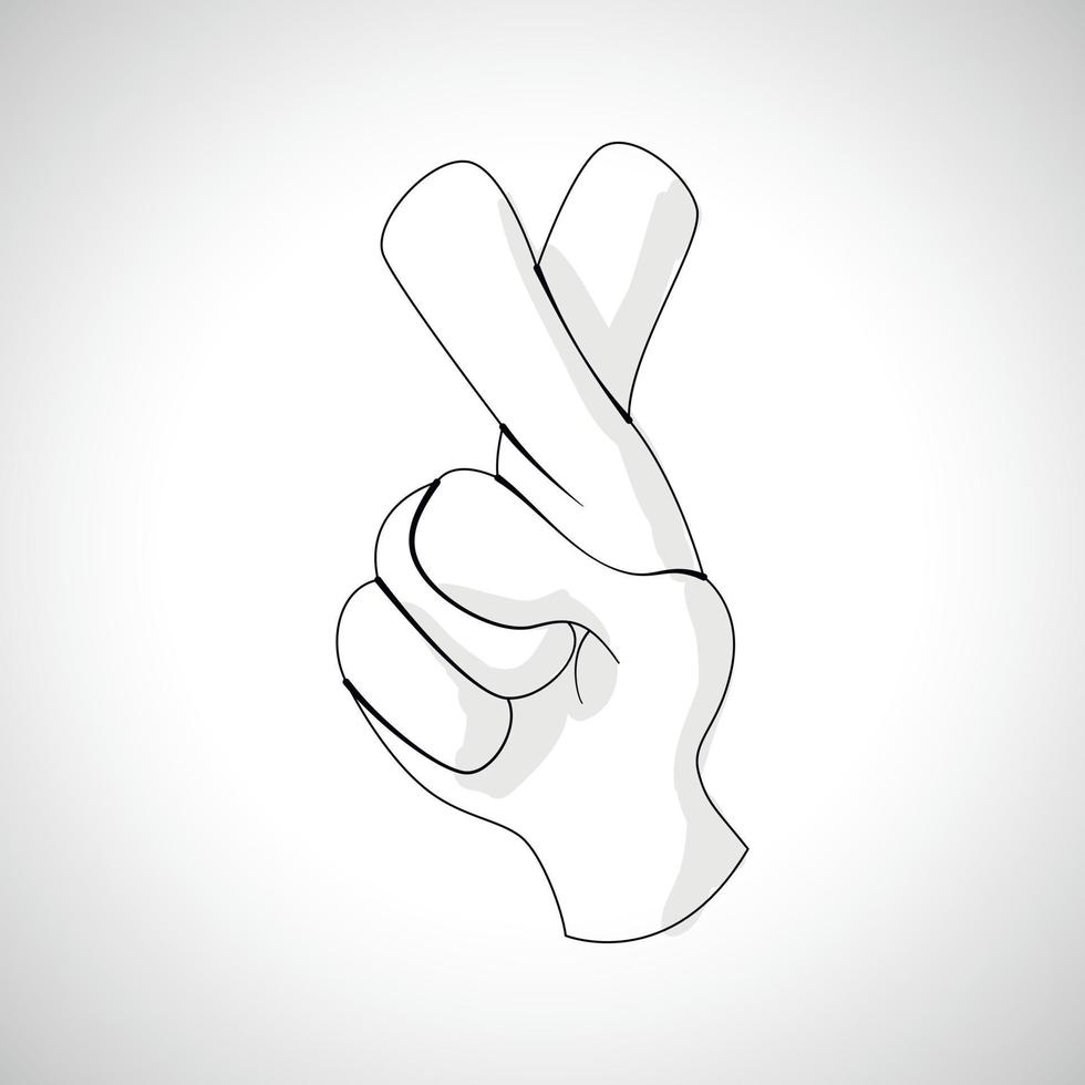 Comics Hand icon vector