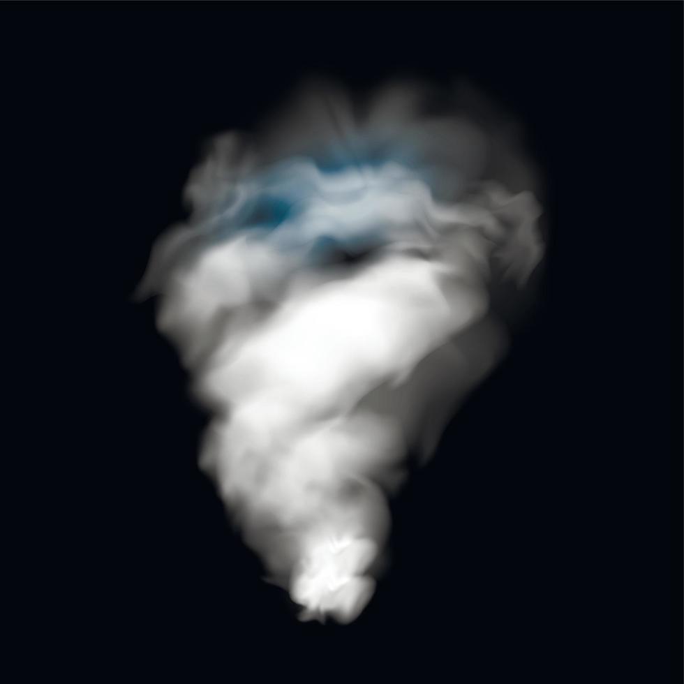 Smoke realistic sign vector
