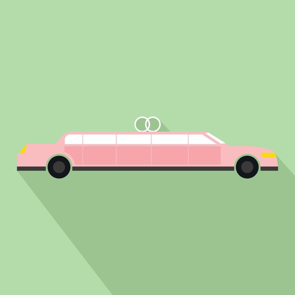 Limousine flat icon vector