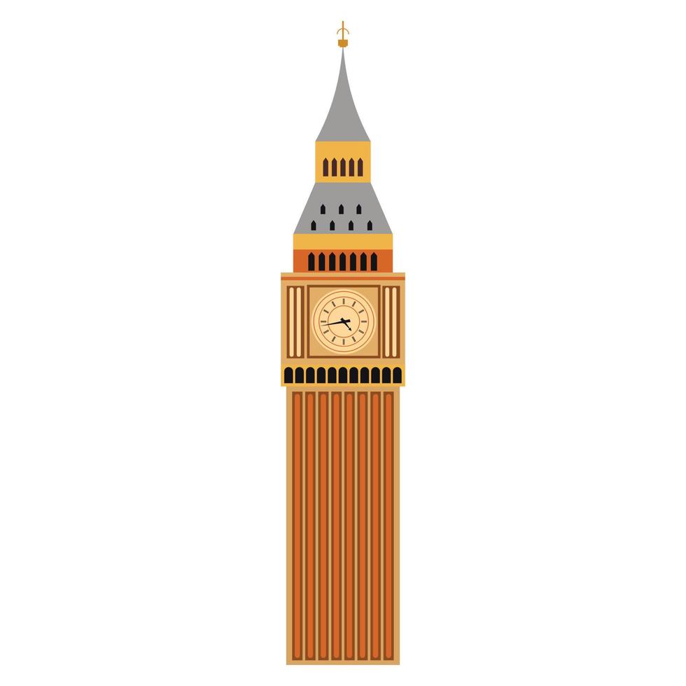 Big Ben tower vector
