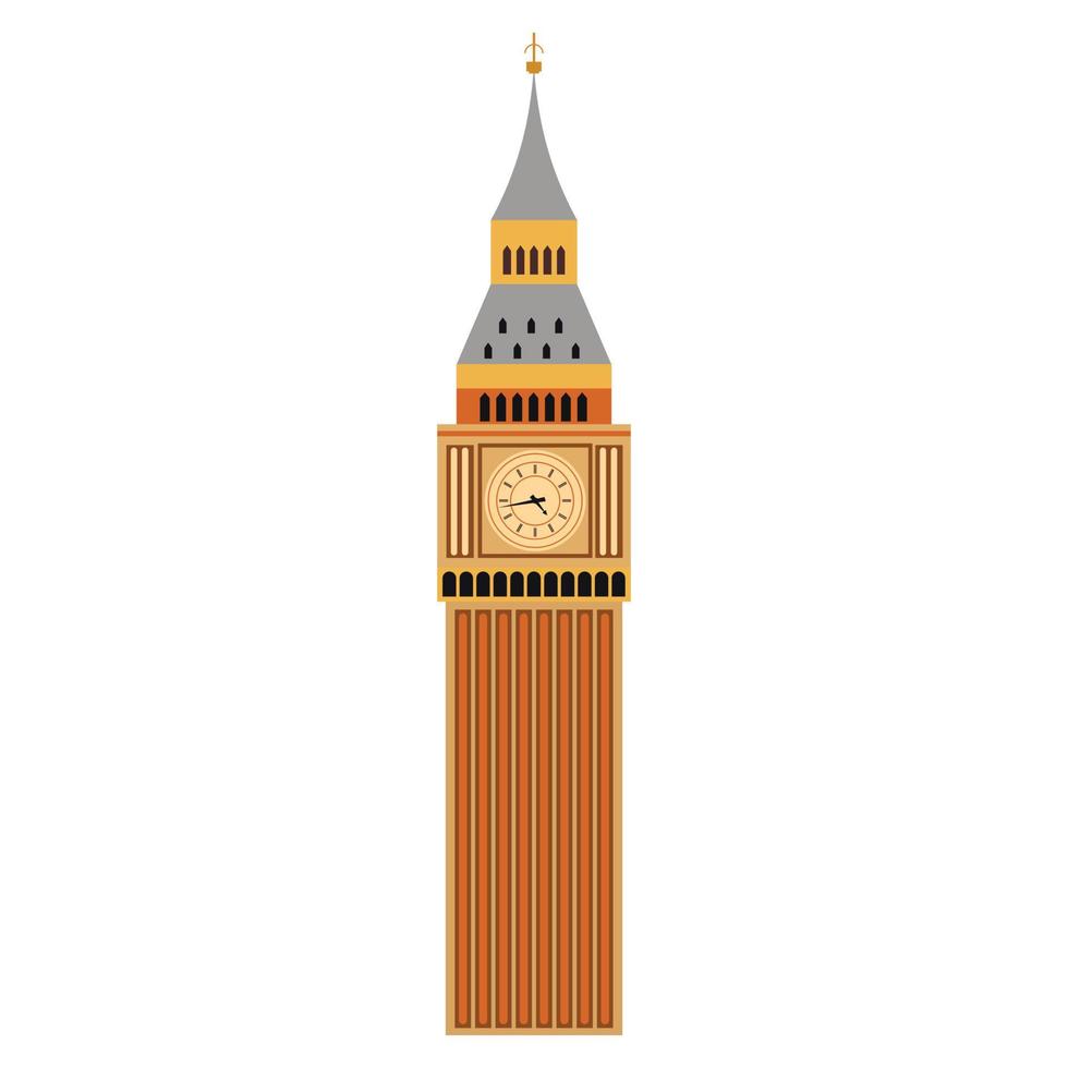 Big Ben tower vector