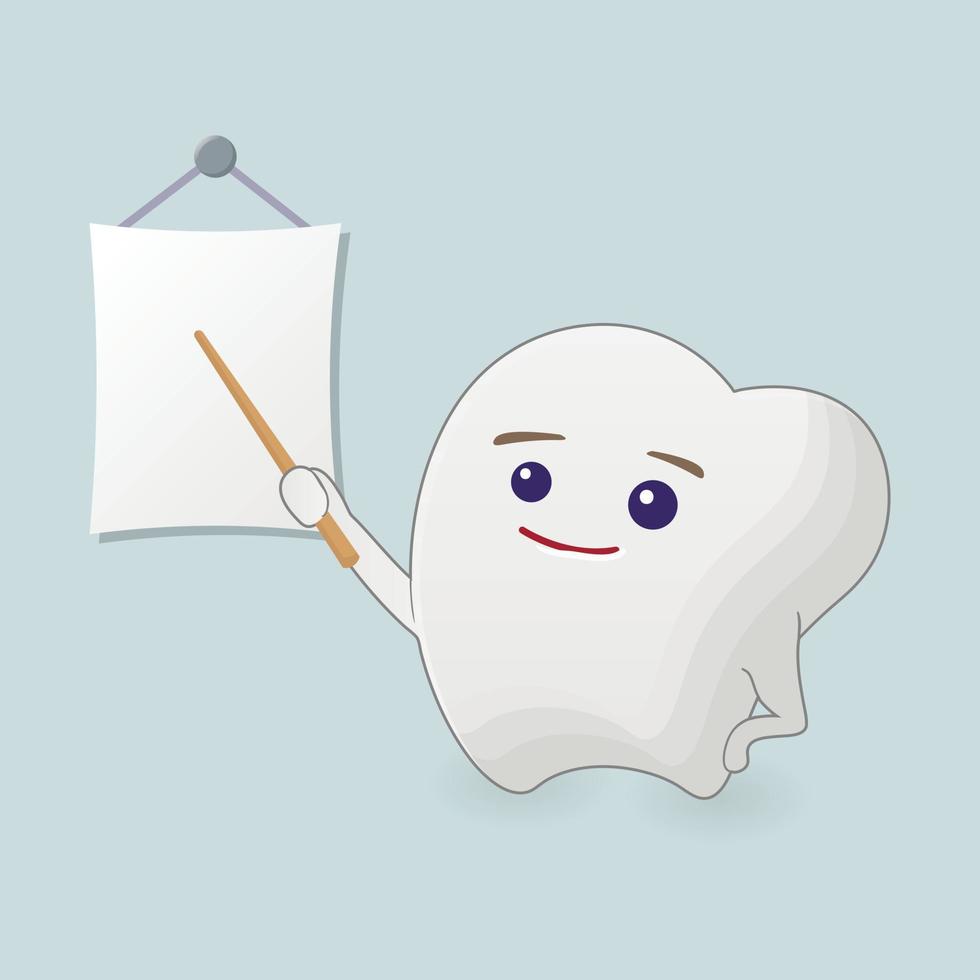Teaching tooth illustration vector