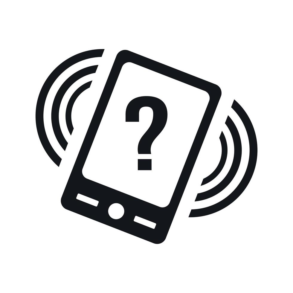 Phone with question vector