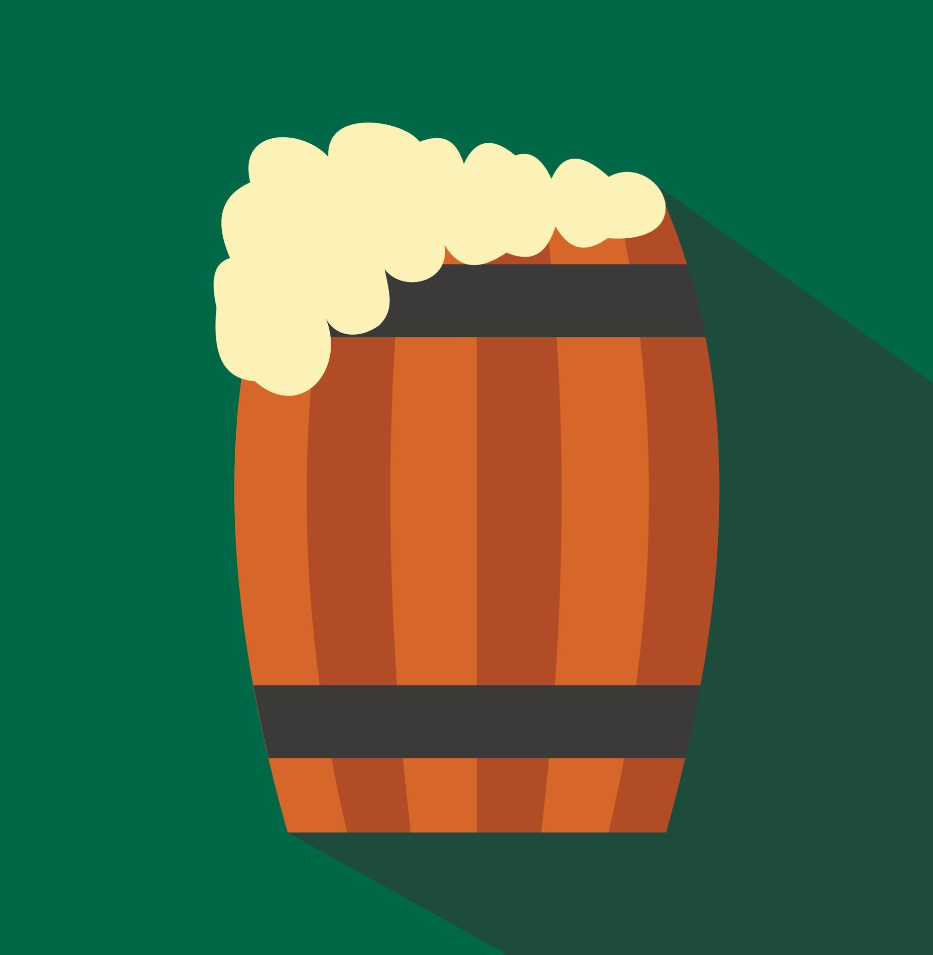 Keg of beer flat icon 14022071 Vector Art at Vecteezy
