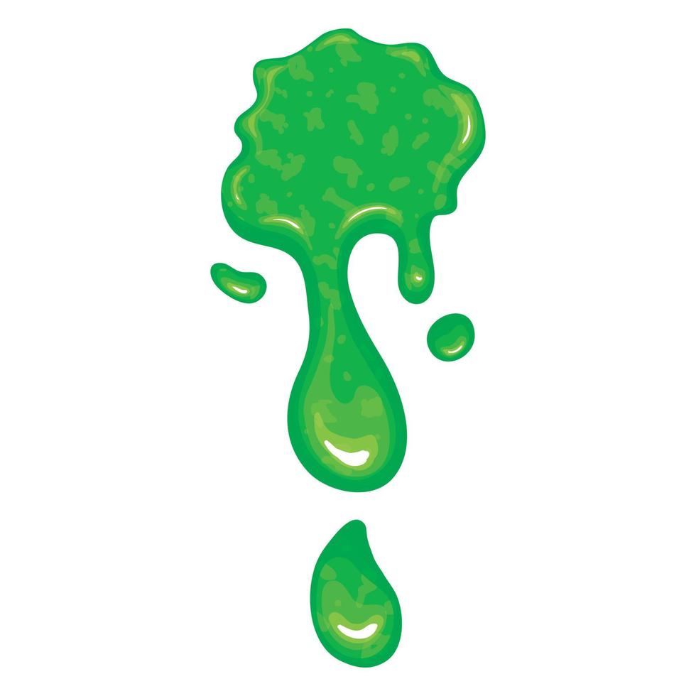 New green slime icon vector