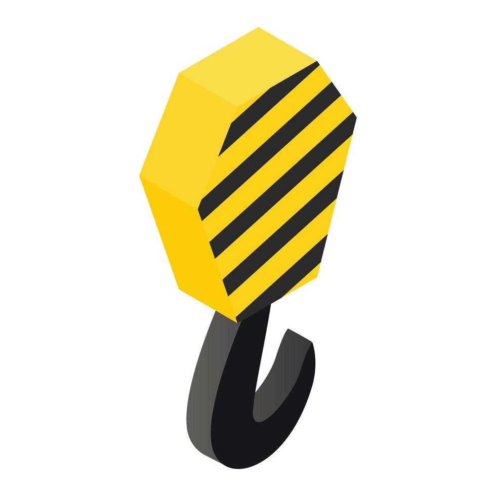 Crane isometric 3d icon vector