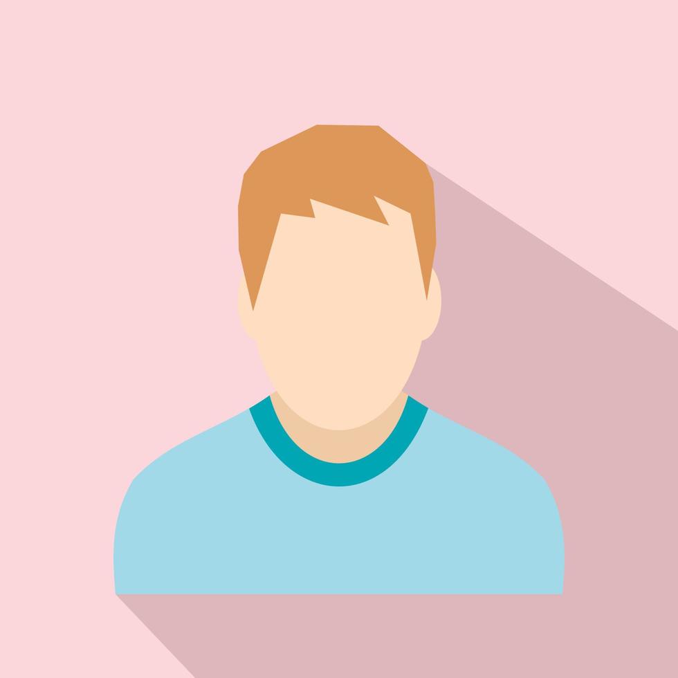 Teenager avatar sign vector